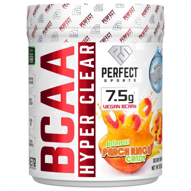 Perfect Sports, BCAA Hyper Clear, персиковые кольца насыщенного цвета, 310 г (10,9 унции)