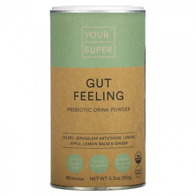 Your Super, Gut Feeling, Prebiotic Drink Powder , 5.3 oz (150 g)