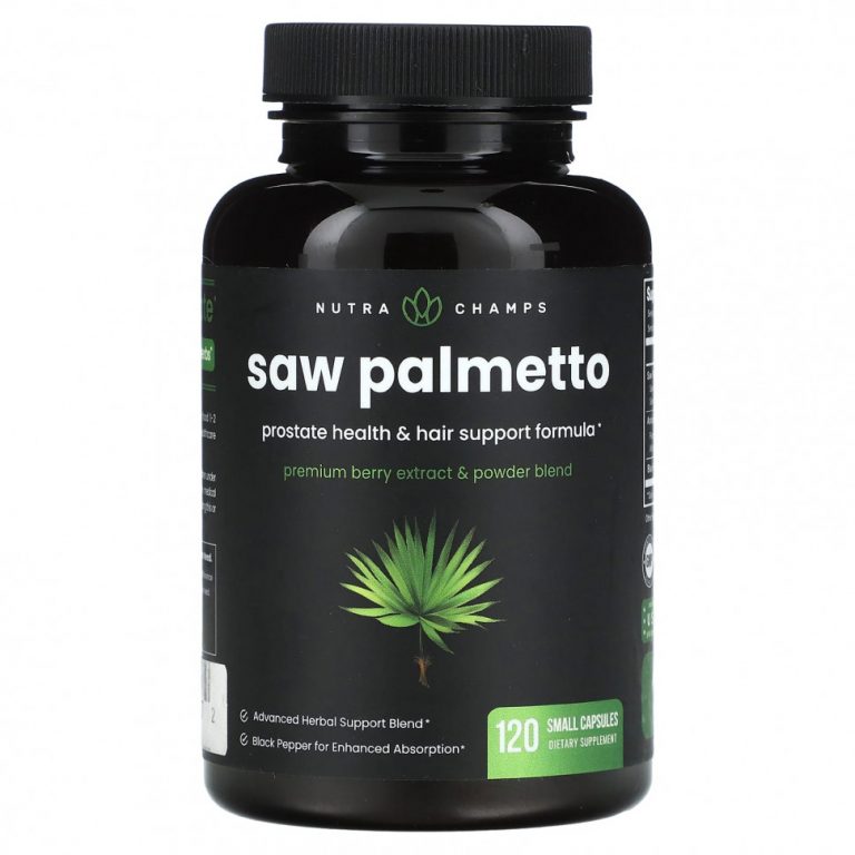 NutraChamps, Saw Palmetto, 120 маленьких капсул