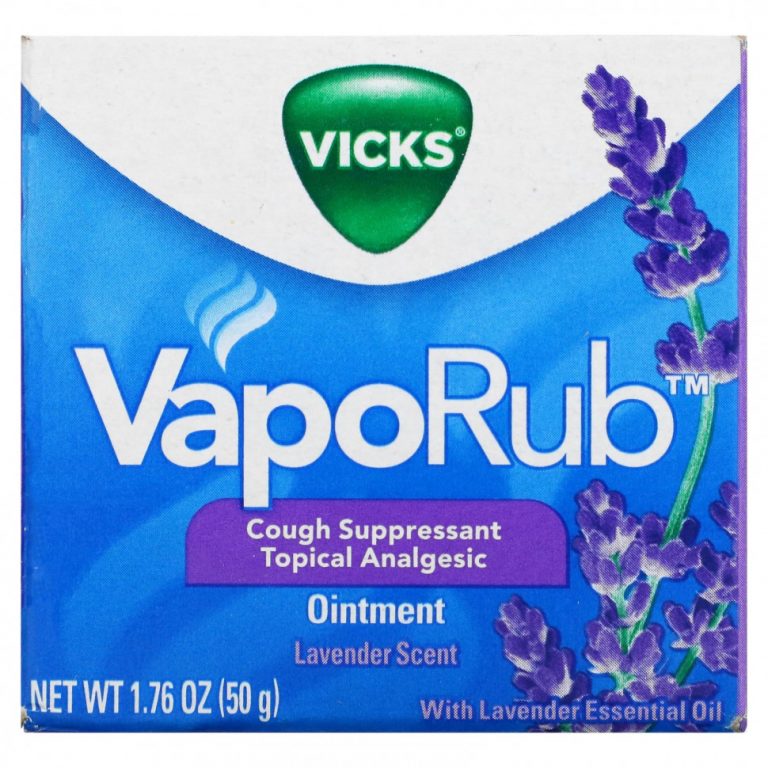 Vicks, VapoRub, мазь с лавандой, 50 г (1,76 унции)