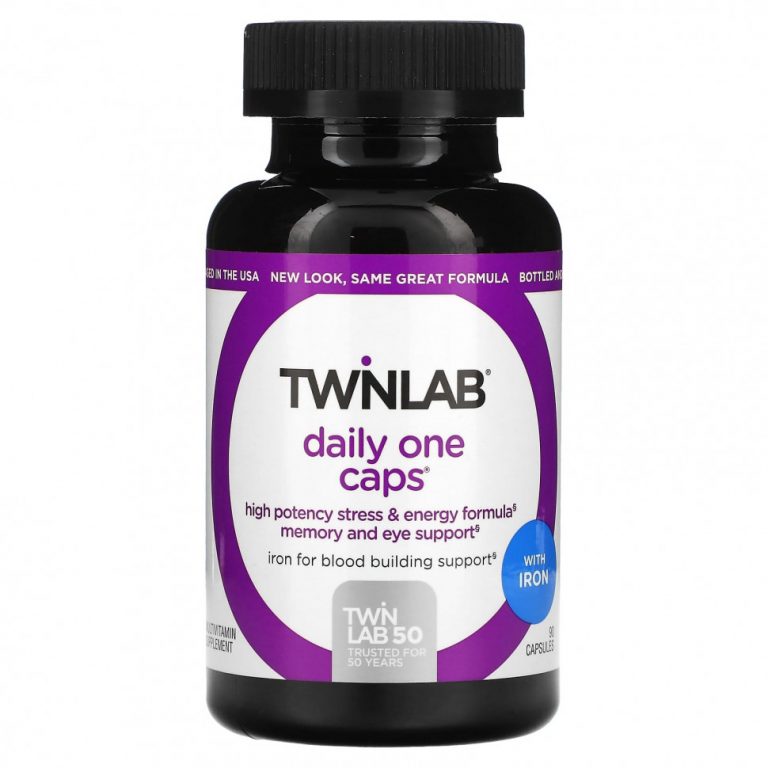 Twinlab, Daily One Caps с железом, 90 капсул