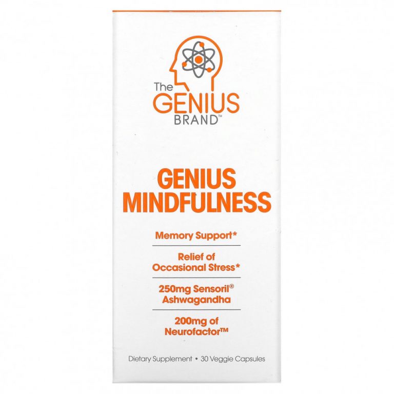 The Genius Brand, Genius Mindfullness, 30 растительных капсул