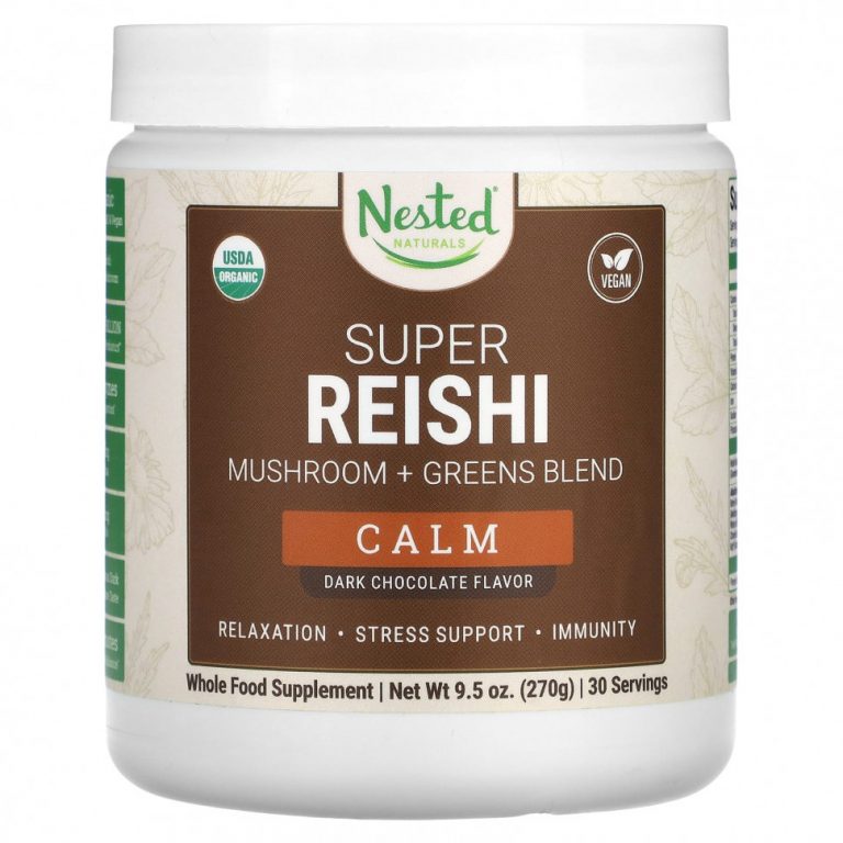 Nested Naturals, Супер рейши, успокаивающий, темный шоколад, 270 г (9,5 унции)