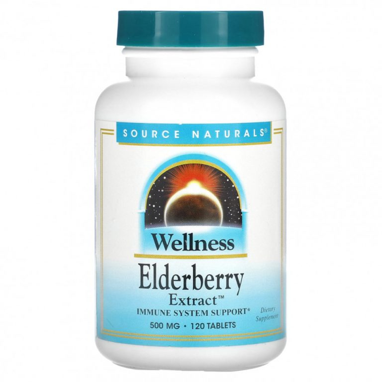 Source Naturals, Wellness, экстракт бузины, 166 мг, 120 таблеток