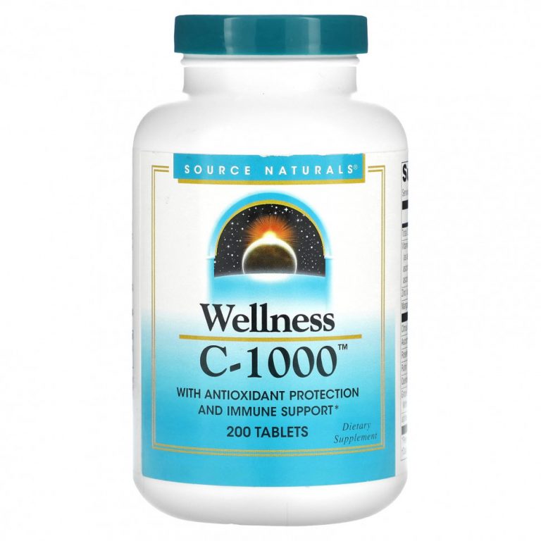 Source Naturals, Wellness, C-1000« 200 таблеток