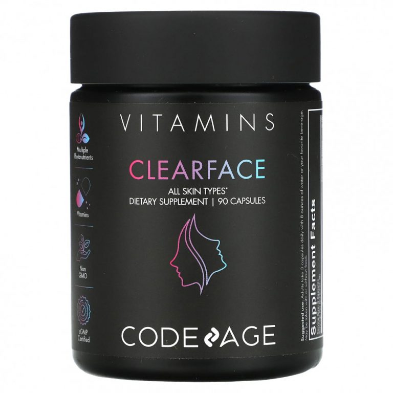 Codeage, Vitamins, Clearface« 90 капсул