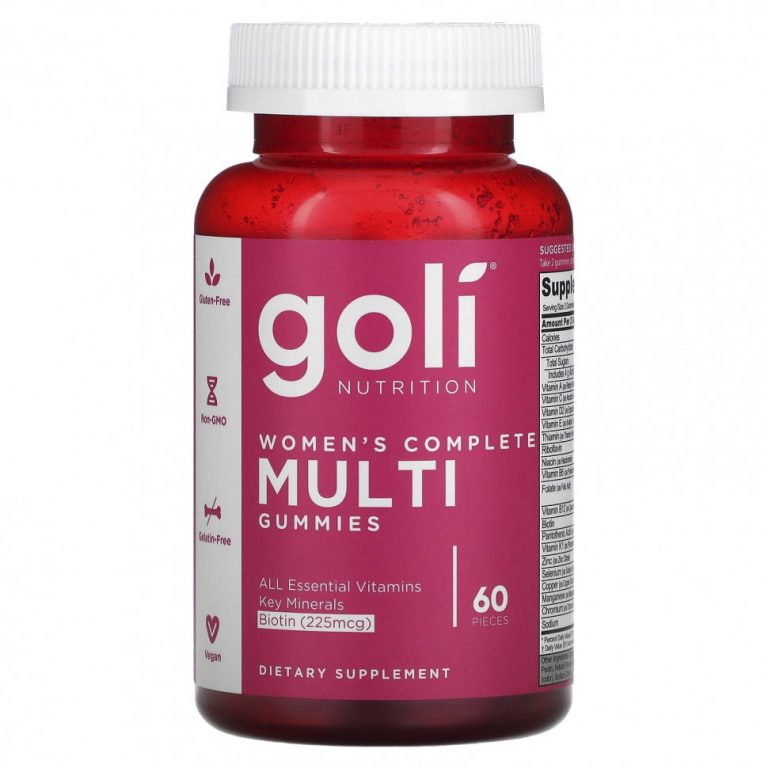 Goli Nutrition, Women’s Complete Multi Gummies, 60 Pieces