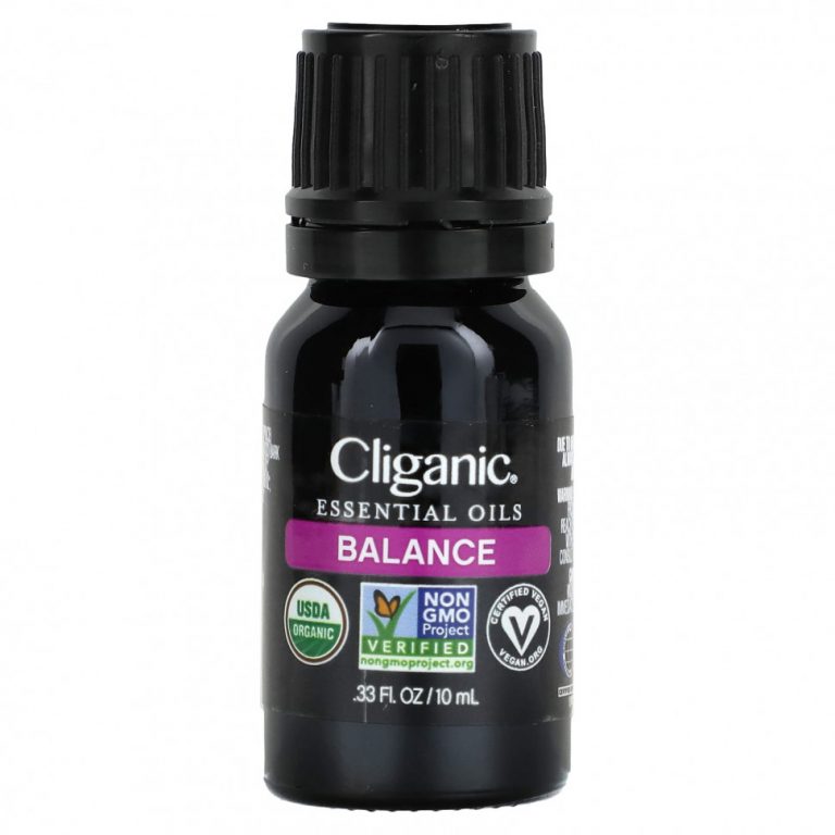 Cliganic, Смесь эфирных масел, сбалансированная, 10 мл (0,33 жидк. Унции)