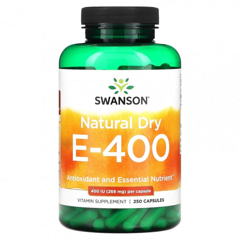 Swanson, Natural Dry E-400, 268 мг (400 МЕ), 250 капсул