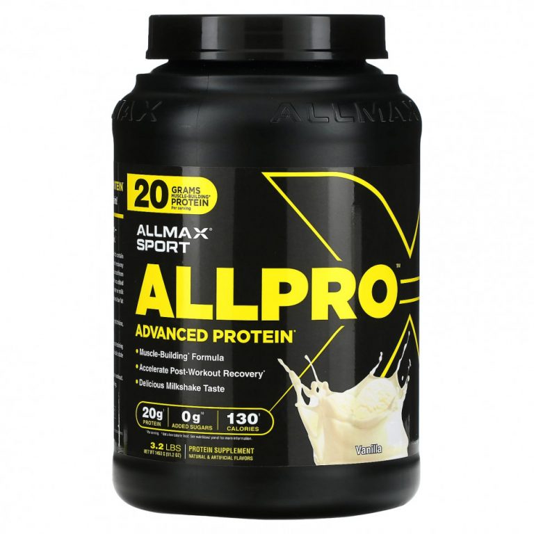 ALLMAX, Sport, ALLPRO Advanced Protein, ваниль, 1453 г (3,2 фунта)