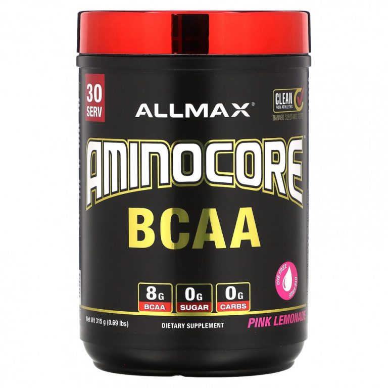 ALLMAX, AMINOCORE BCAA, розовый лимонад, 315 г (0,69 фунта)