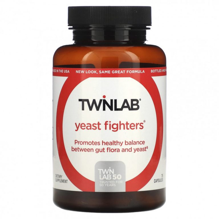 Twinlab, Yeast Fighters, 75 капсул