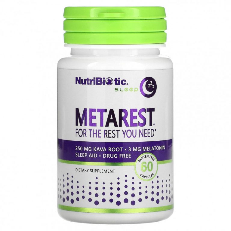 NutriBiotic, Sleep, MetaRest« 60 капсул