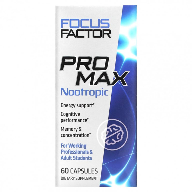 Focus Factor, Ноотропное средство про макс, 60 капсул