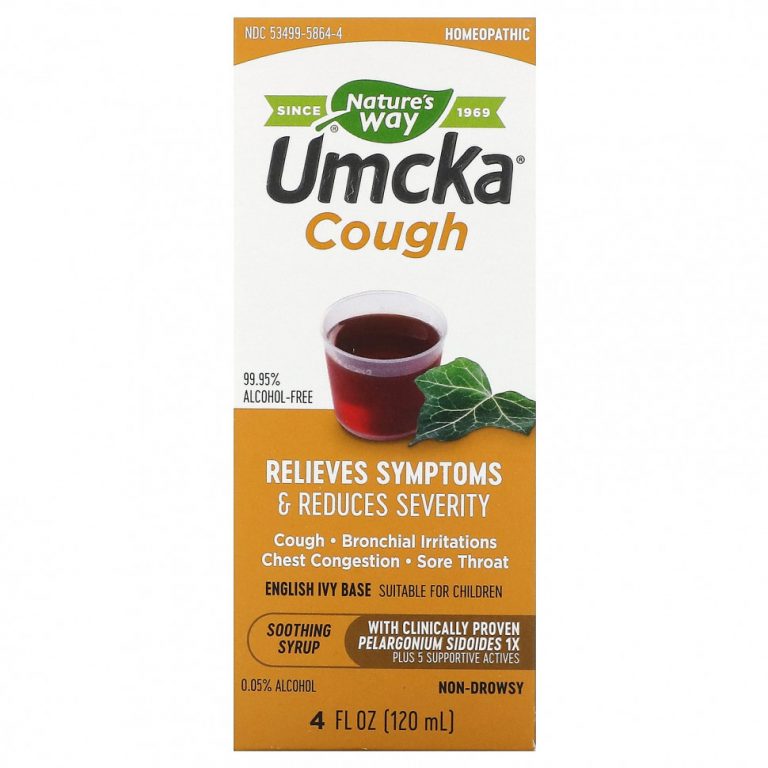 Nature’s Way, Umcka Cough, успокаивающий сироп, 120 мл (4 унции)