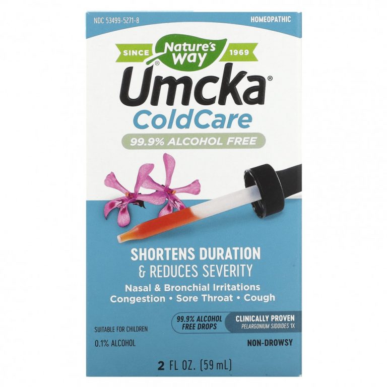 Nature’s Way, Umcka ColdCare, 99.9% Alcohol-Free Drops, 2 fl oz (59 ml)