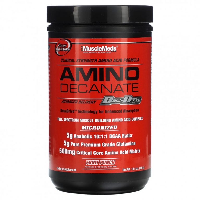 MuscleMeds, АМИНО ДЕКАНАТ, фруктовый пунш, 381 г (13,4 унции)