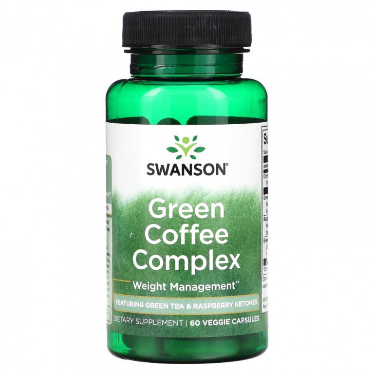 Swanson, Green Coffee Complex, 60 растительных капсул