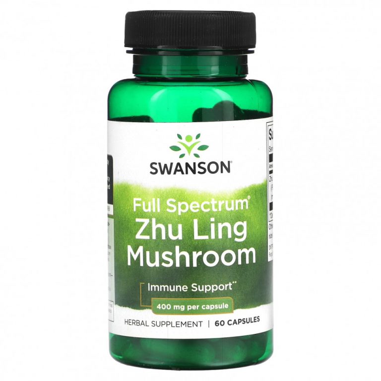 Swanson, Full Spectrum Zhu Ling Mushroom, 400 мг, 60 капсул