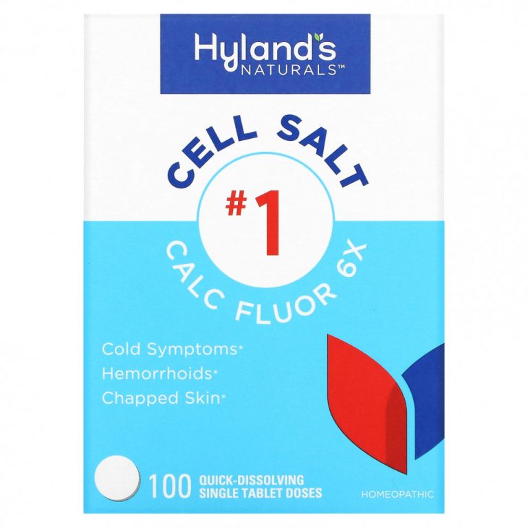 Hyland’s, Cell Salt # 1, Calc Fluor 6X, 100 быстрорастворимых таблеток