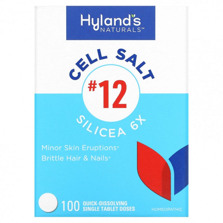 Hyland’s, Cell Salt # 12, Silicea 6X, 100 быстрорастворимых таблеток