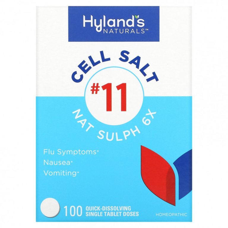 Hyland’s, Cell Salt # 11, Nat Sulph 6X, быстрорастворимая одна таблетка