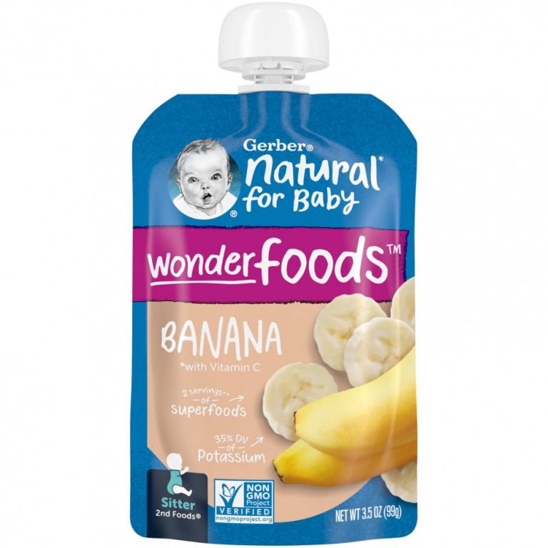 Gerber, Natural for Baby, Wonder Foods, 2nd Foods, банан, 99 г (3,5 унции)