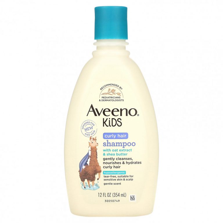 Aveeno, Для детей, шампунь для вьющихся волос с экстрактом овса и маслом ши, 354 мл (12 жидк. Унций)