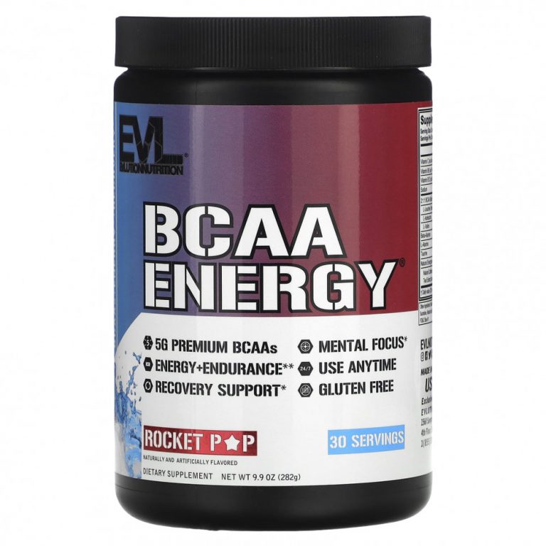 EVLution Nutrition, BCAA ENERGY, Rocket Pop, 282 г (9,9 унции)