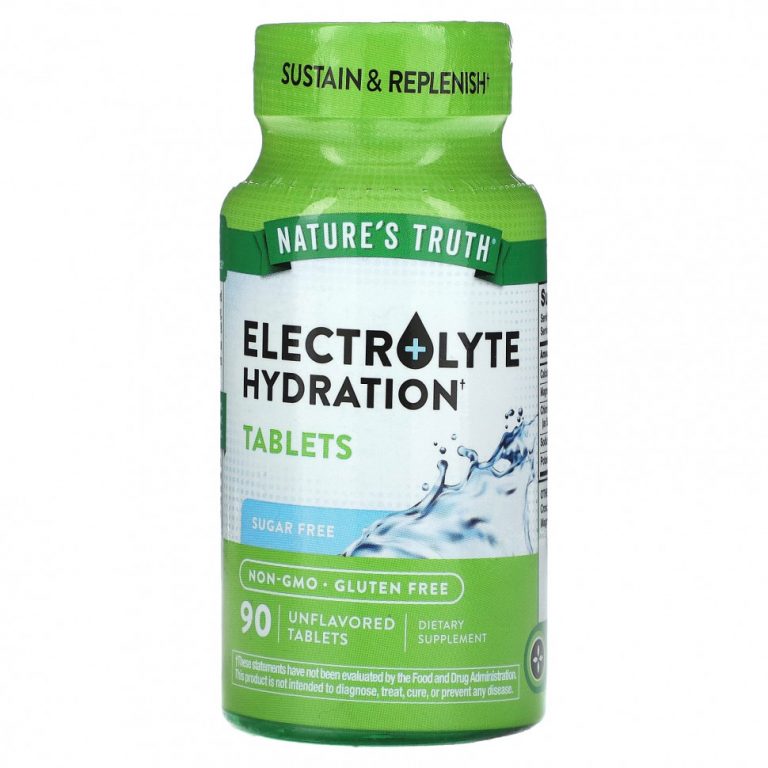 Nature’s Truth, Electrolyte Hydration, без добавок, 90 таблеток