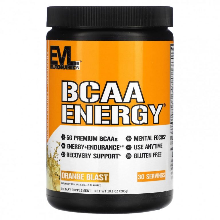 EVLution Nutrition, BCAA ENERGY, апельсиновый сок, 285 г (10,1 унции)