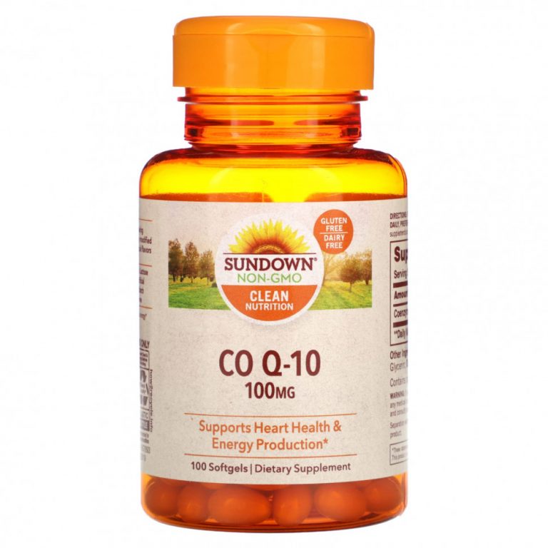 Sundown Naturals, Co Q-10, 100 мг, 100 мягких таблеток