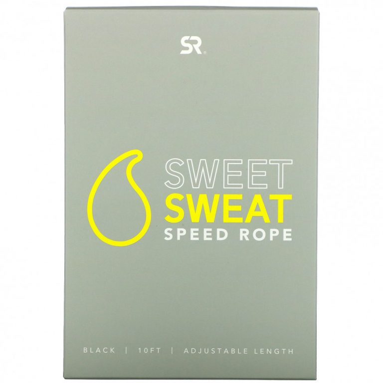 Sports Research, Скакалка Sweet Sweat Speed, черная, 1 скакалка