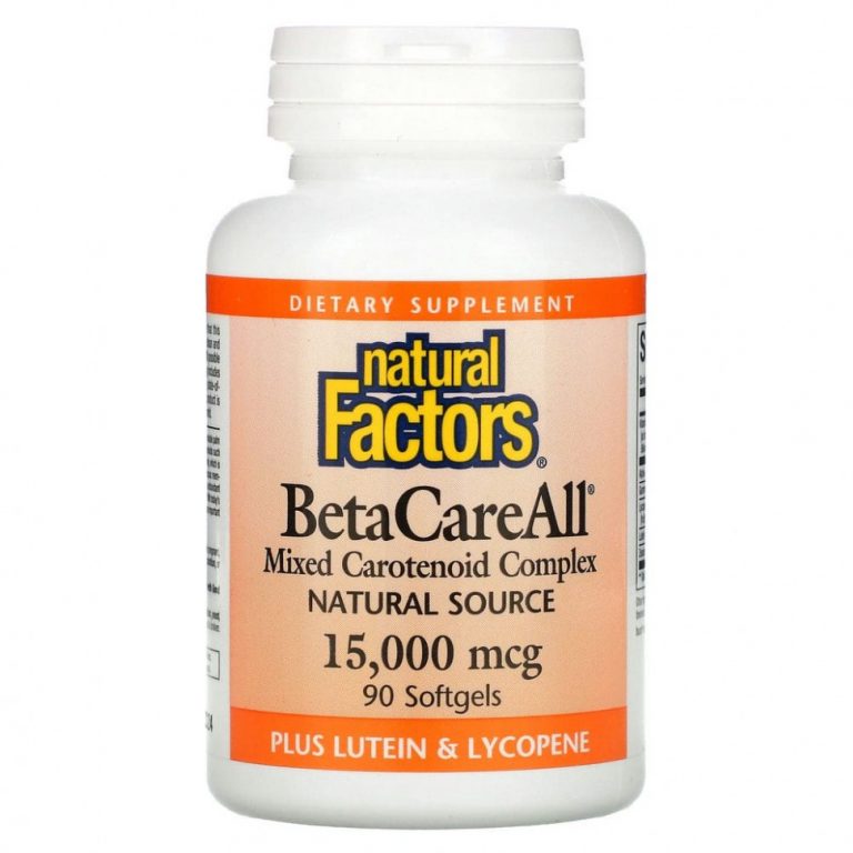 Natural Factors, BetaCareAll, 15 000 мкг, 90 капсул