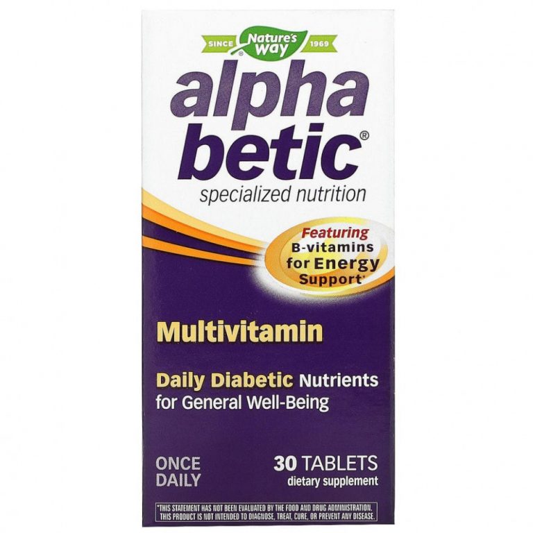 Nature’s Way, Alpha Betic, мультивитамины, 30 таблеток