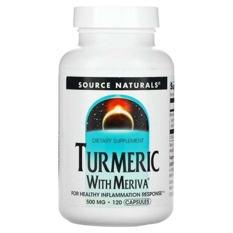 Source Naturals, Комплекс из куркумы Мерива, 500 мг, 120 капсул