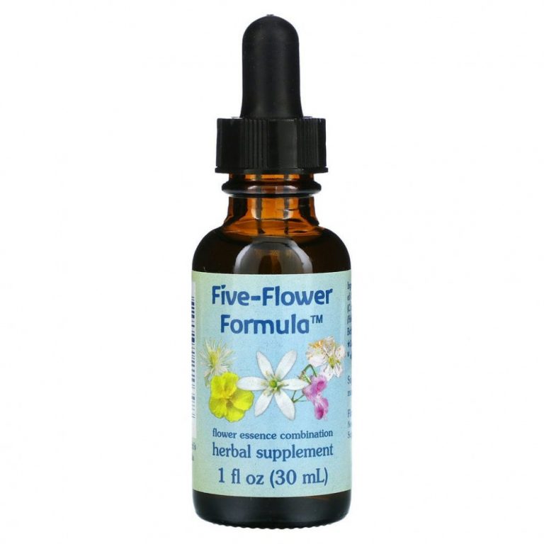 Flower Essence Services, Five-Flower Formula, смесь цветочных эссенций, 30 мл (1 жидк. унция)