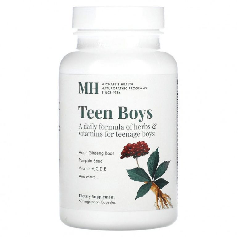 Michael’s Naturopathic, Teen Boys Caps, капсулы для мальчиков-подростков, мультивитамины для ежедневного приема, 60 вегетарианских капсул