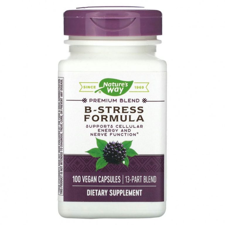 Nature’s Way, B-Stress Formula, 100 веганских капсул