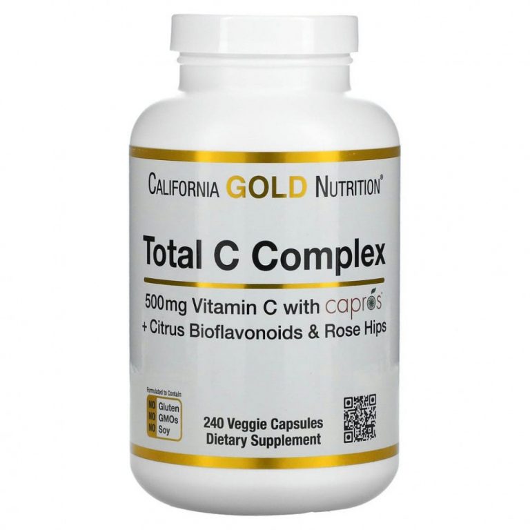 California Gold Nutrition, Total C Complex, 500 мг, 240 растительных капсул