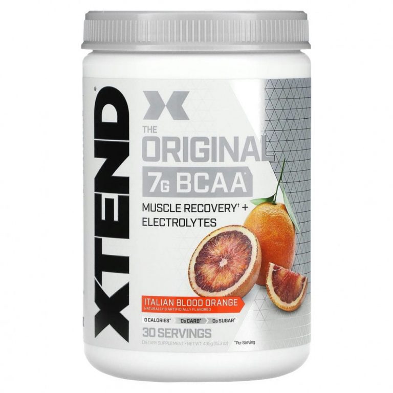 Xtend, The Original, 7 г аминокислот с разветвленной цепью (BCAA), со вкусом итальянского красного апельсина, 435 г (15,3 унции)