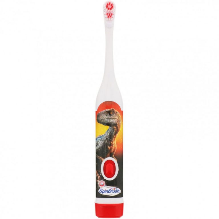 Arm & Hammer, Kid’s Spinbrush, «Мир Юрского периода», мягкая, 1 зубная щетка на батарейках