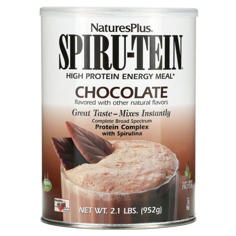 NaturesPlus, Spiru-Tein, энергетическая добавка с высоким содержанием протеина, со вкусом шоколада, 952 г (2,1 фунта)