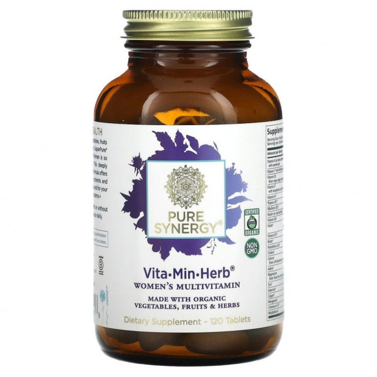 Pure Synergy, Vita-Min-Herb, мультивитамины для женщин, 120 таблеток