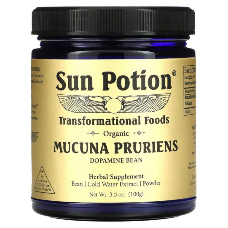 Sun Potion, Органический порошок мукуны жгучей, 100 г (3,5 унции)