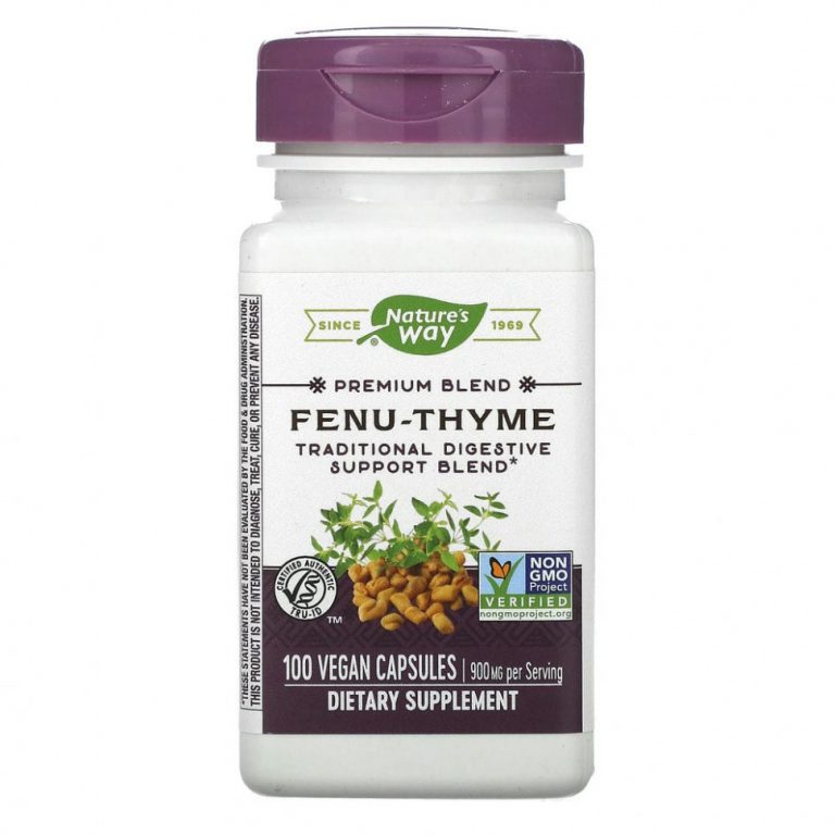 Nature’s Way, Fenu-Thyme, 450 мг, 100 веганских капсул