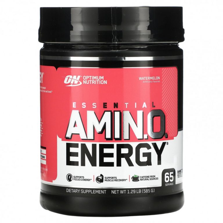 Optimum Nutrition, ESSENTIAL AMIN.O. ENERGY, арбуз, 585 г (1,29 фунта)