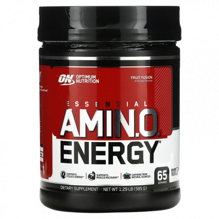 Optimum Nutrition, ESSENTIAL AMIN.O. ENERGY, фруктовый вкус, 585 г (1,29 фунта)