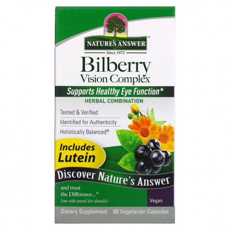 Nature’s Answer, Bilberry Vision Complex, 60 вегетарианских капсул