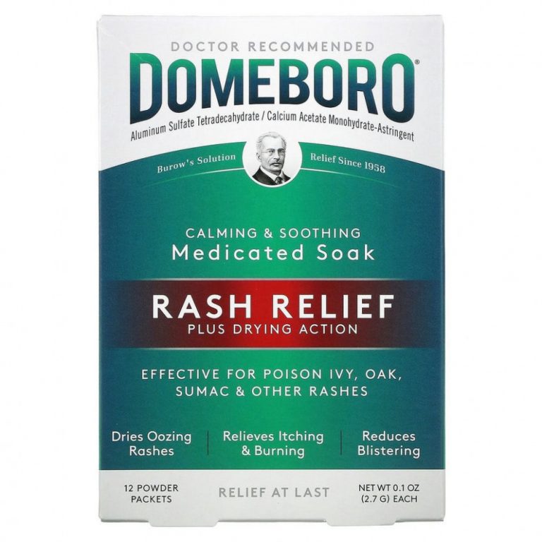 Domeboro, Medicated Soak, Rash Relief, 12 Powder Packets